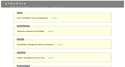 Desktop Screenshot of aimsdata.com