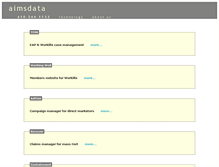 Tablet Screenshot of aimsdata.com